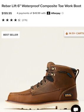 Ariat Men's Brown composite Toe Work Boot